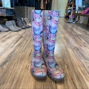 Coach rain boots